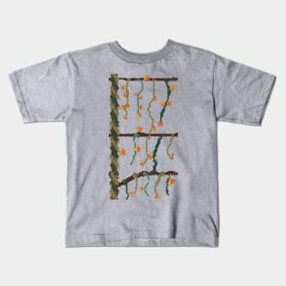Trunks, branches, leaves and flowers Kids T-Shirt